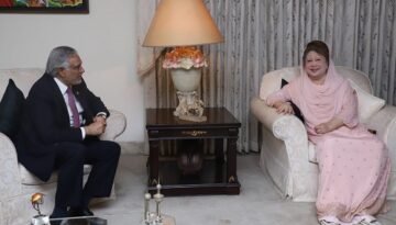 খালেদা জিয়ার সঙ্গে ইসহাক দারের সাক্ষাৎ