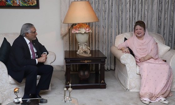 খালেদা জিয়ার সঙ্গে ইসহাক দারের সাক্ষাৎ